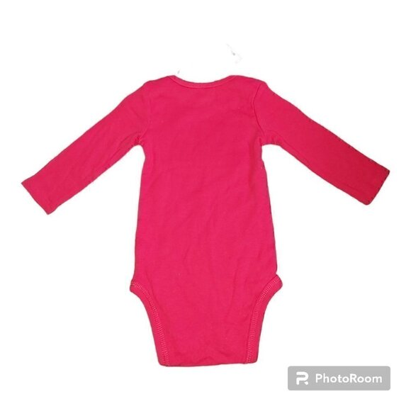 CARTER'S Baby "My First Christmas" 100% Cotton Red Onesie Shirt - Size 6 Months - Picture 2 of 5